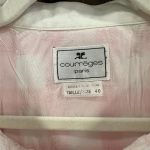 ensemble COURREGES jupe et veste blanc et rose à carreaux seconde âme