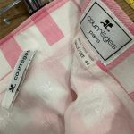 ensemble COURREGES vintage jupe et veste blanc et rose à carreaux seconde main