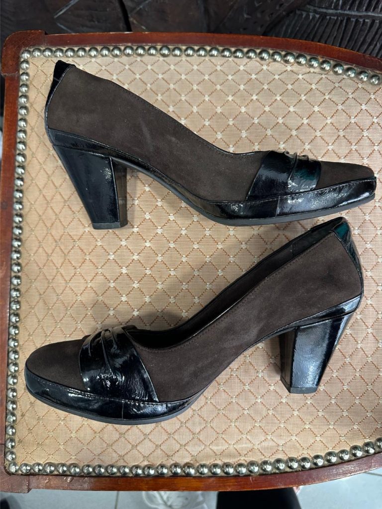 escarpins chaussures à talons marron Clarks seconde âme