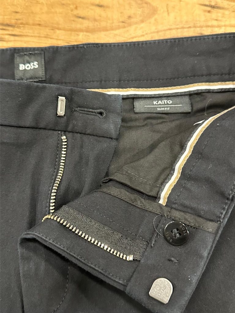 Pantalon noir coton homme boss seconde main occasion