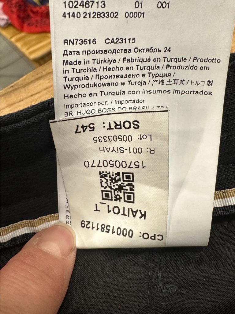 Pantalon noir coton homme boss seconde main occasion