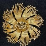 broche dorée Monet Vintage
