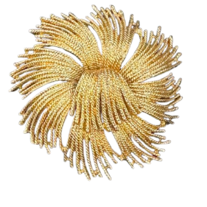 broche dorée Monet Vintage