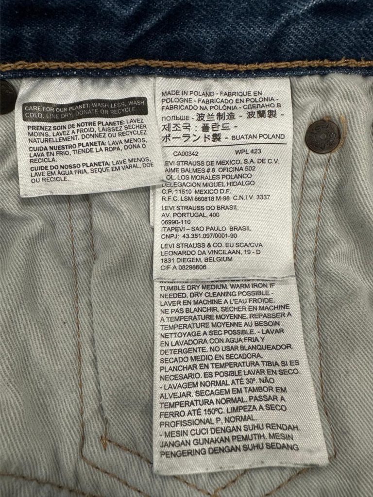 Jean Levi’s 501 CT bleu homme seconde main seconde âme friperie en ligne