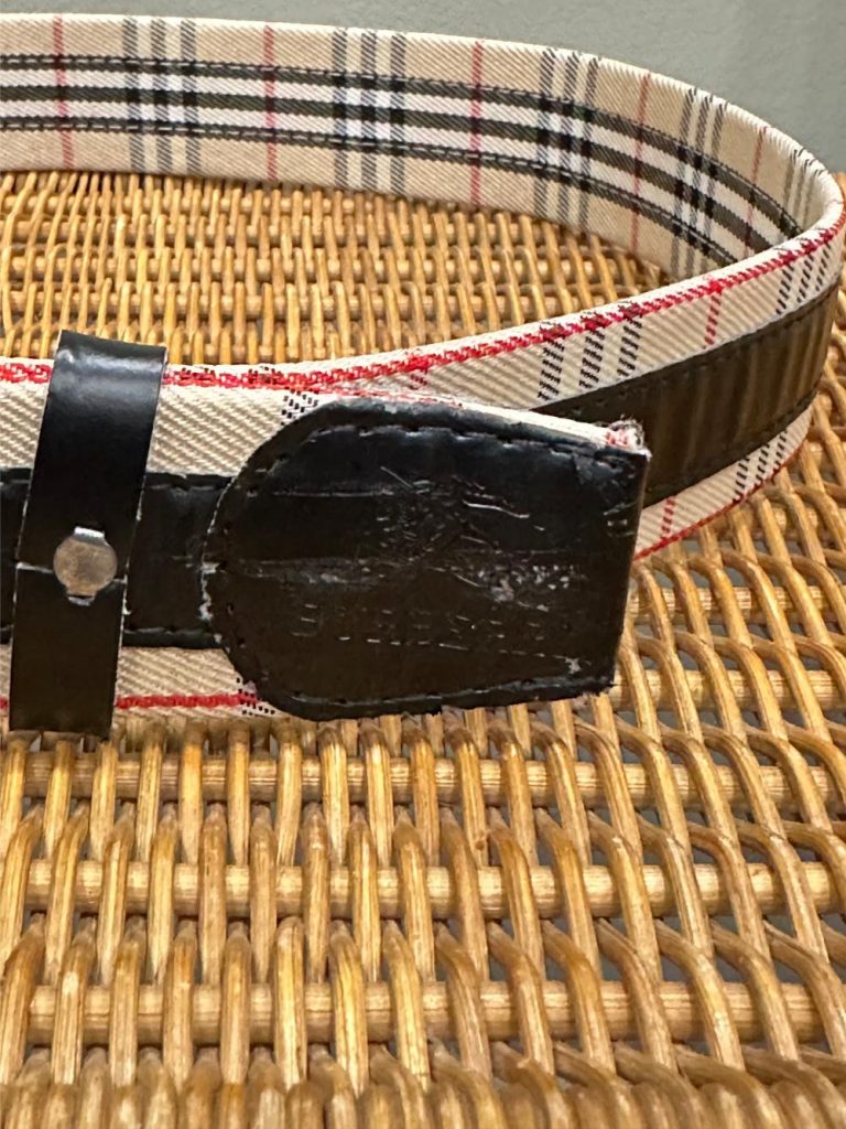Ceinture Burberry classique à motif Nova Check friperie en ligne seconde main