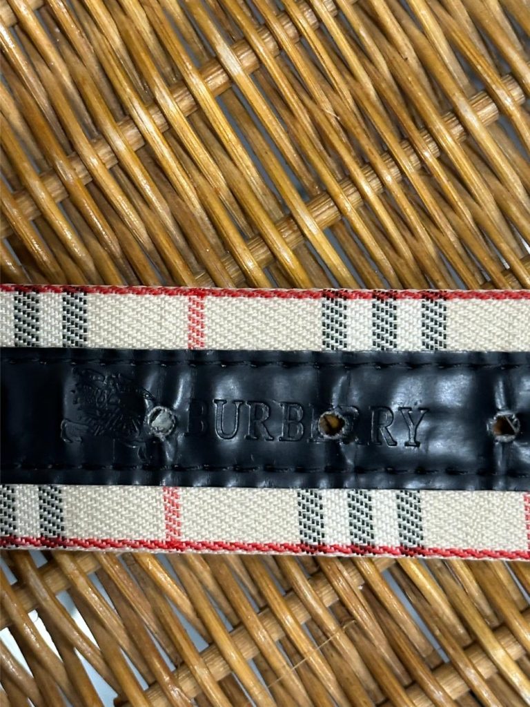 Ceinture Burberry classique à motif Nova Check friperie en ligne seconde ame