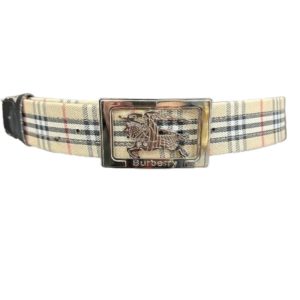 Ceinture Burberry classique à motif Nova Check friperie en ligne