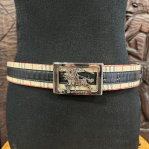 Ceinture Burberry classique à motif Nova Check friperie en ligne