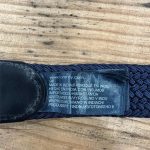 ceinture tressée homme Tommy Hilfiger bleu marine friperie en ligne
