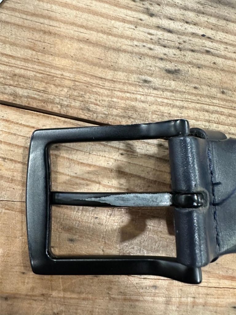 ceinture tressée homme Tommy Hilfiger bleu marine friperie en ligne
