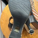 sandale cuir noir adige seconde ame seconde main friperie en ligne
