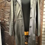 trench cuir noir influence seconde ame friperie en ligne