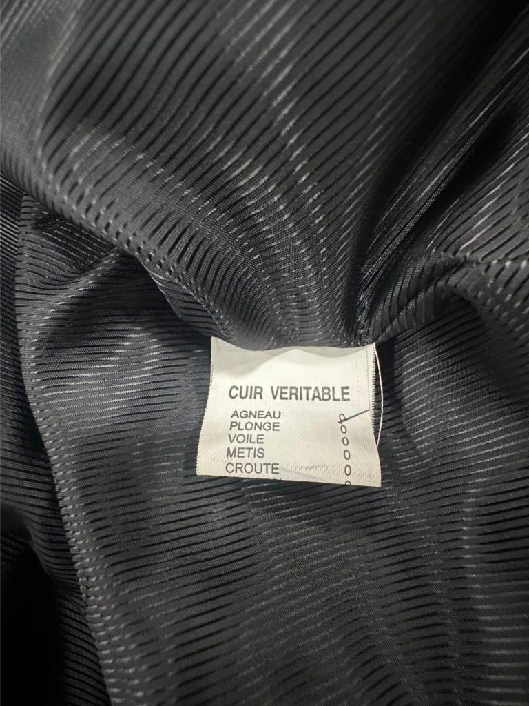 trench cuir noir influence occasion friperie en ligne