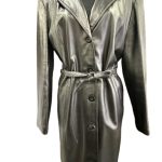 trench cuir noir influence seconde ame friperie en ligne