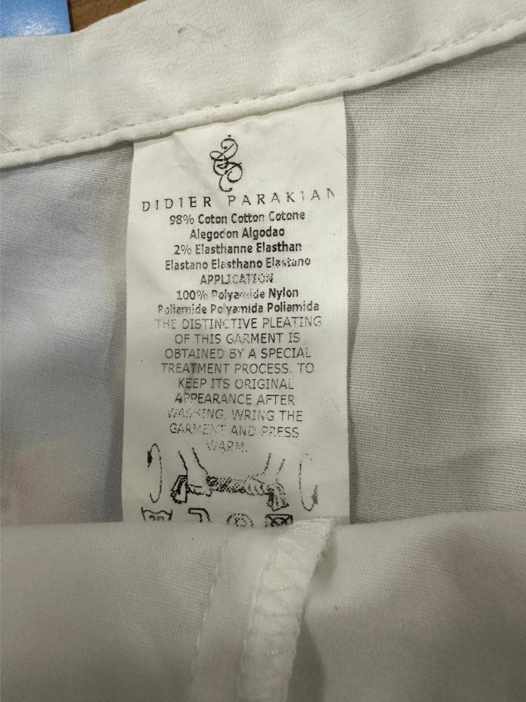 jupe longue blanche didier parakian friperie en ligne seconde ame
