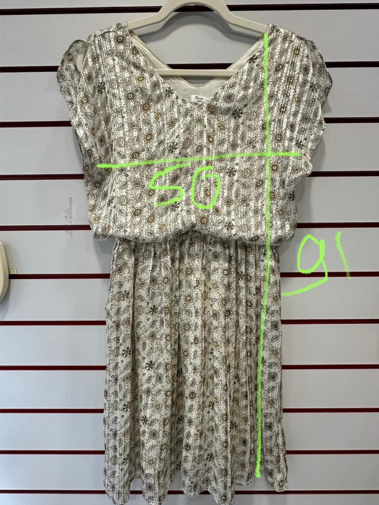 Robe d'été légère plissée Sarah John friperie en ligne