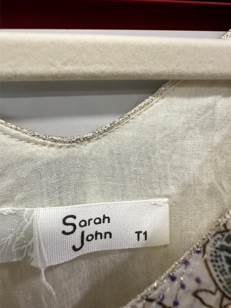 Robe d'été légère plissée Sarah John friperie en ligne