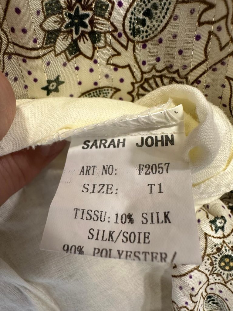 Robe d'été légère plissée Sarah John friperie en ligne