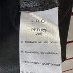 chemise cuir noir IRO seconde âme friperie en ligne