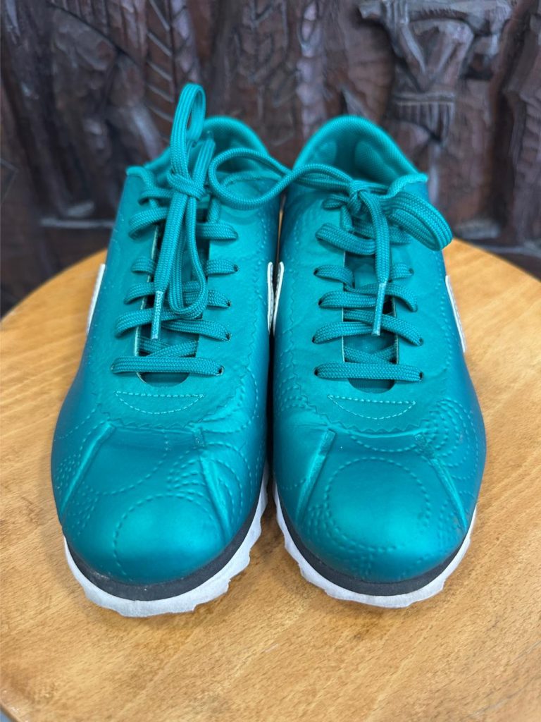 Baskets Nike Cortez vertes seconde âme occasion