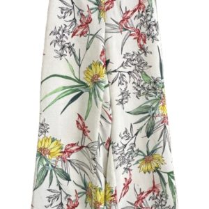 Pantalon fleuri Zara Basic seconde ame friperie en ligne