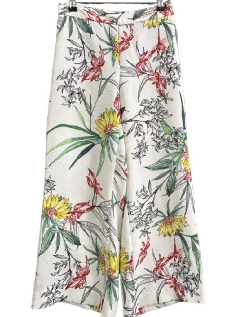 Pantalon Fleuri Zara XS