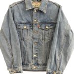 Veste en jean Levi's Trucker vintage bleu délavé – Taille S