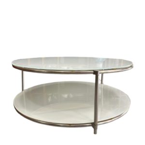 table basse blanche verre IKEA par Ehlen Johansson, années 1980 seconde âme brocante en ligne