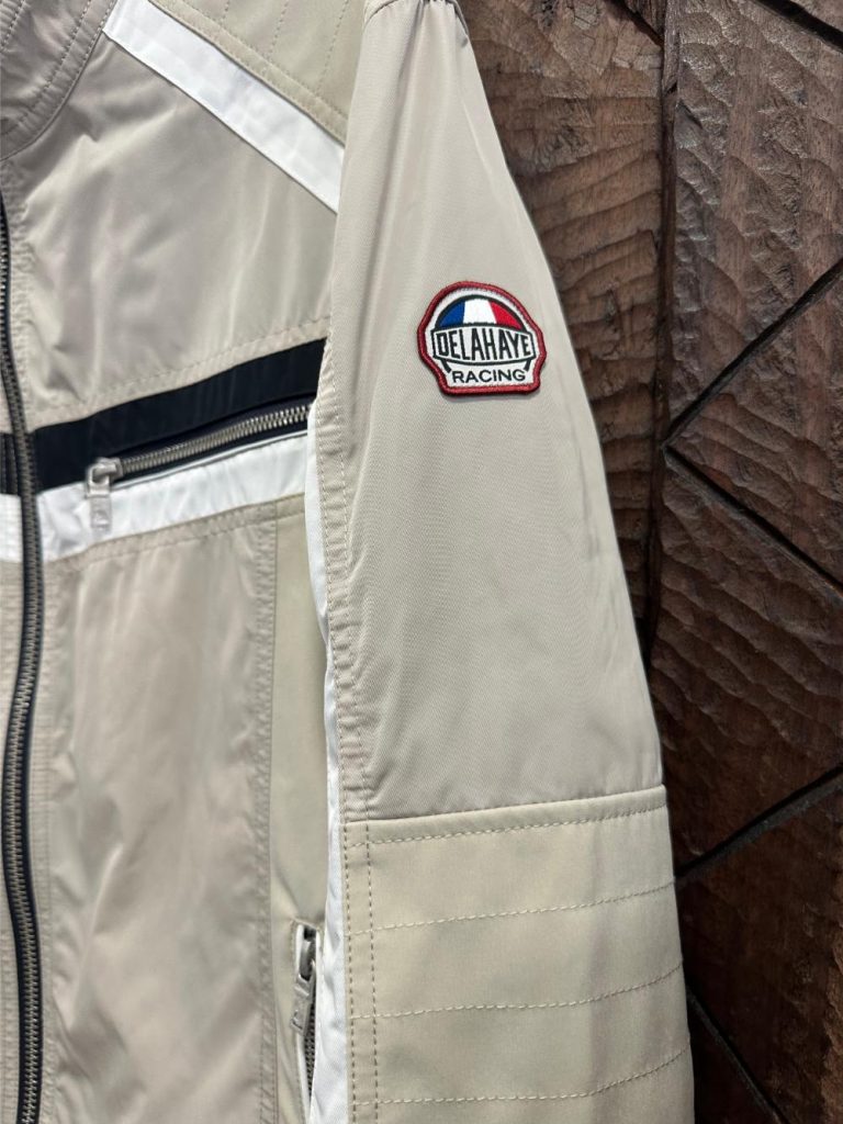 Blouson Delahaye Racing beige seconde âme friperie en ligne