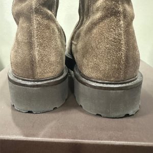 Boots Chelsea en daim marron Doucal’s seconde main friperie en ligne