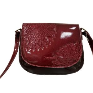 Sac à bandoulière Desigual Bordeaux Verni seconde âme