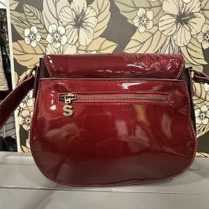 Sac à bandoulière Desigual Bordeaux Verni seconde main