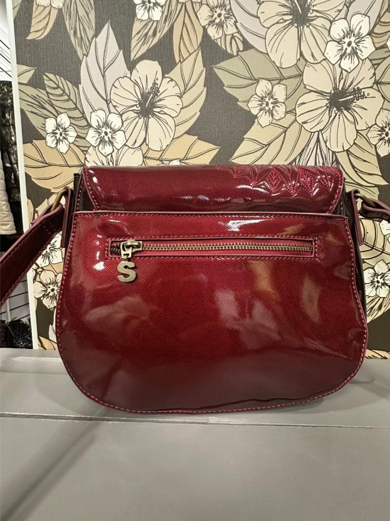Sac à bandoulière Desigual Bordeaux Verni seconde main