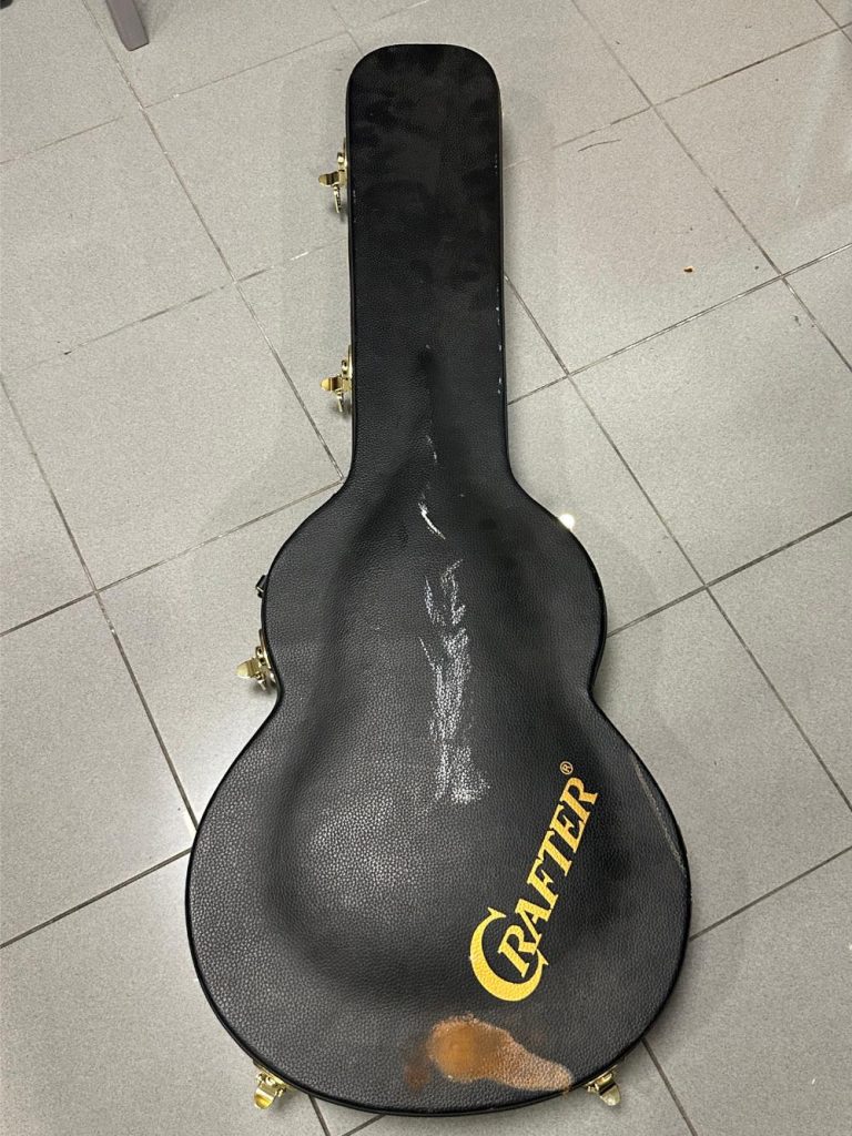 Guitare électro-acoustique Crafter SA-TMVS – Érable flammé Vintage Sunburst seconde âme