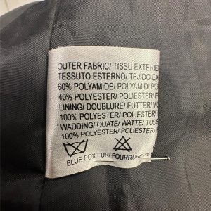 Un Jour Ailleurs Veste matelassée en polyamide et polyester avec fourrure noire friperie en ligne seconde âme