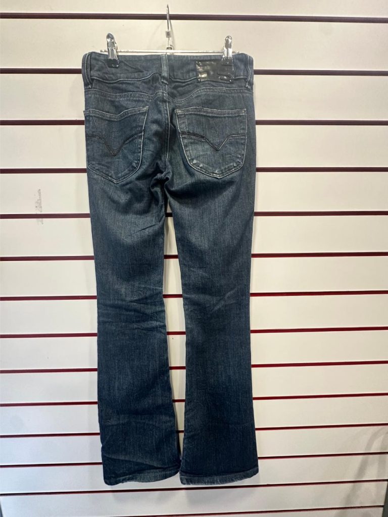 Jean Diesel Louvely bootcut taille basse W24 L32, brut foncé, vintage Y2K friperie en ligne