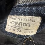 Jean Diesel Louvely bootcut taille basse W24 L32, brut foncé, vintage Y2K friperie en ligne