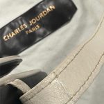 Sac bandoulière Charles Jourdan Paris vintage années 80 – cuir bleu marine & blanc friperie en ligne seconde âme